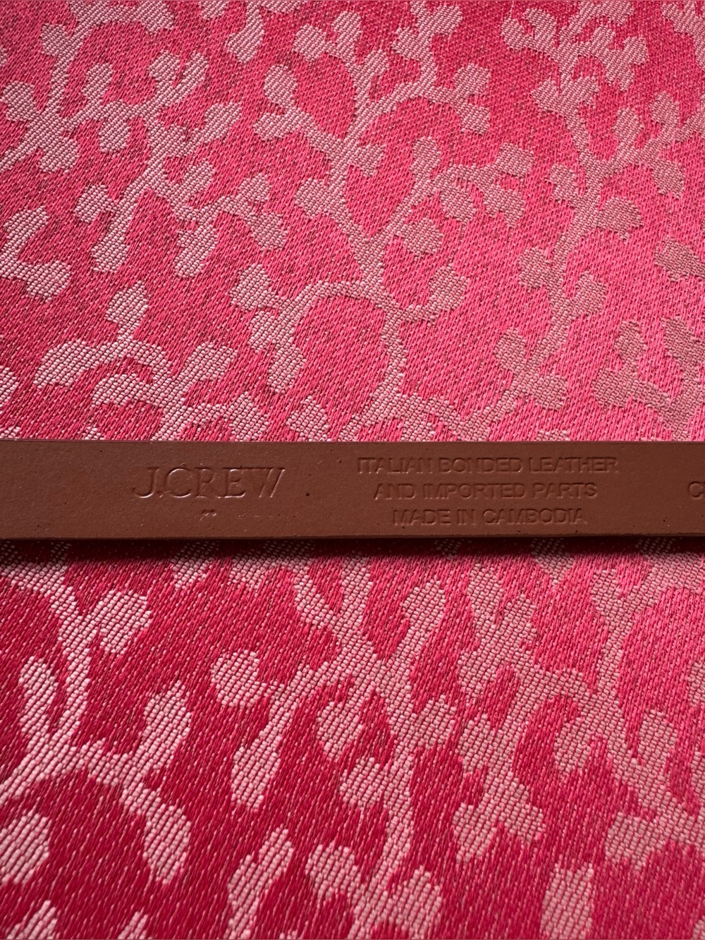 J. Crew Slim Brown Leather Belt with Gold Buckle - Picture 8 of 9